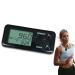 Delamiya exact pedometer simple pedometer without app and cell phone black 3D step counter with clip distance calorie clip no bluetooth go for men's women children