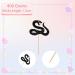 24pcs Snake Cupcake Toppers Black Glitter Snake Cake Decor Reptile Animal Cake Decorations for Baby Shower Reptile Pet Themed Birthday Party Decoration - Buy Online on GoSupps.com