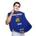 Wisconsin State Flag Print Beard Bib Apron For Men Beard Hair Catcher For Men Shaving Trimming Beard Cape Cloth Black
