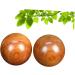 Buy Homsfou 2-St Balls Massage Ball - Natural Texture Deep Foot Massager & Training Ball - Ideal for Fitness & Gym Bamboo Scroll Wheel - Buy Online on GoSupps.com