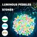 300 Colorful Fluorescent Stones - Bright Pebbles for Garden Decor Sidewalks & Grass Court - Buy Online on GoSupps.com