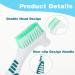 WLLHYF 2Pack Denture Cleaning Brush Denture Brush Premium Hygiene Denture Cleaner Set Multi-Layered Bristles Rubber Handle Denture Toothbrushes - Buy Online on GoSupps.com