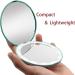 Portable Compact Makeup Mirror with LED Light, 1X/10X Magnification - Green - Buy Online on GoSupps.com