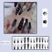 Lckiioy Black Gradient Applique Diamond False Nails Detachable Press on Nails Glitter Diamond Nails Nail Art - Buy Online on GoSupps.com