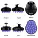 HEETA Hair Scalp Massager Shampoo Brush 2 Pack - Silicone Bristles, Remove Dandruff, Waterproof Hair Scrubber for Men & Women - Green & Black - Buy Online on GoSupps.com
