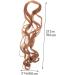 minkissy French Curly Wig Crochet Braiding Hair Deep Wave Wig Hair Extensions for Braids Braid in Hair Extensions Crochet Hooks for Hair Braiding Wig Loose To Weave High Temperature Wire 70X8CM Brown - Buy Online on GoSupps.com