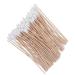 Cotton Swabs 100Pcs Long Wood Handle Medical Swabs Ear Cleaning Wound Care Cotton Buds Round Cotton Tip Swab