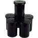 Unconventional Panda Black Film Canisters - Durable Plastic 25 Pack for Geocaching & Small Parts - International Shipping Available - Buy Online on GoSupps.com
