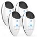Bristarboy Ultrasonic Pest Repeller 4 Packs, Electronic Indoor Pest Repellent Plug in Pest Control for Basement, Warehouse, Bedroom, Garage