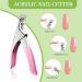 Nail Tips for Gel Nails Venares 500 Pieces Acrylic Artificial Nails 10 Sizes Nail Tips with Glue Nails Files Nail Clippers Cuticle Pusher Acrylic Artificial Nail Tips Set (Natural) - Buy Online on GoSupps.com