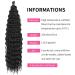 DSoar 26-inch Deep Twist Crochet Hair Ocean Wave - 3 Pack Curly Bohemian Braids & Synthetic Extensions for Women & Girls | 1B Color - Buy Online on GoSupps.com
