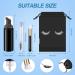 TCJJ 40 PCs Eyelash Shampoo Bottle Brushes Set | 10 Eyelash Brushes 10 Brush Pipes 10 Foam Donor Bottles & Care Bags Perfect for Professional & At-Home Use - Buy Online on GoSupps.com