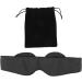 Memory Cotton 3D Contoured Cup Eye Patch for Headache Relief Light Blocking with Storage Bag Ideal for Meditation Yoga Travel - Buy Online on GoSupps.com