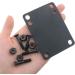 CSNSD Skateboard Riser 4 Set 3mm (1/8 Inch) Black Longboard and Skateboard Shock Pads - 78x55mm Soft Rise Pads - Buy Online on GoSupps.com