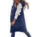 oelaio Womens Winter Coats Sherpa Fleece Jacket Casual Long Sleeve Button Coat Warm Pockets Lapel Collar Fluffy Coat Navy