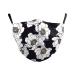 Sunflower Floral Print Anti Pollution Mouth Covers Cotton Half Face Mouth Reusable Dustproof Washable Facial Decoration Adjustable Nose Clip for Perfect Tight Half Face Seal for Boys Girls