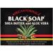 Madina African Black Soap with Shea Butter and Aloe Vera 3.5 oz (Pack of 10) - Buy Online on GoSupps.com