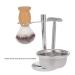 Buy 2 in 1 Stainless Steel Razor Holder & Shaving Set for Men | Durable Razor Plane Stand & Brush Holder - International Shipping Available - Buy Online on GoSupps.com