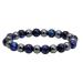 MILAKOO Men Women Blue Tiger Eye Stone Hematite Stretch Bracelets 8MM Beads