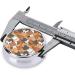 Orange Cats Portable Metal Pill Box - Round Mini 3-Compartment Organizer for Travel - Ideal for Small Pills - Buy Online on GoSupps.com