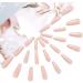 Coffin False Nails Long Fake Nails Nude Crystal Press on Nails Ballerina Acrylic Artificial Stick on Nails 24pcs for Women and Girls 1 count (Pack of 1) Nude - Buy Online on GoSupps.com