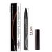 Anjoize 4-Tip Microblade Brow Pen - Long-Lasting Dark Brown Eyebrow Pencil - Buy Online on GoSupps.com