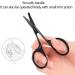 Nose Hair Trimmer - Portable Steel Curved Mustache & Ear Hair Remover - Safe Scissor & Razor - Black Silver Gold Options - Buy Online on GoSupps.com