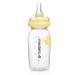 Medela Slow Flow BPA- Breastmilk Teat with 250 ml Bottle - Teat with zer and fridge safe bottle for expressing storing and feeding PP bottle 250ml with Calma