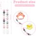 Flow Fire Silicone Dummy Clip - 2PCS Pink Baby Dummy Clips for Soothers and Dummies - Buy Online on GoSupps.com