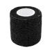 Self Adherent Wrap Waterproof Elastic Bandage Tape Self Adhesive Bandage Sports Breathable Athletic Wrap Black 5x450cm