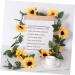 Yardenfun Simulated Sunflower Faux Sunflowers Sunflower Baby Shower Decorations Fake Artificial Sunflower Vine - Buy Online on GoSupps.com
