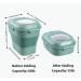 Foldable 30lb Capacity Dog Food Storage Container with Scoop Lid - Airtight Large Plastic Bin for Pet Food, Cat Food, Fish Food, Bird Seed - 50lb Grain and Rice Holder - Green - Buy Online on GoSupps.com