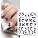 Nails Sliders Nail Art Geometric Cartoon Love Heart 3D Decals Nail Art Stickers Valentine(X127) - Buy Online on GoSupps.com