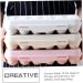 Holibanna 2pcs Anti-Collision Damage Chicken Refrigerator Egg Holder Tray Fridge Egg Container Devil re-usable Pink 30X11X6.5CM - Buy Online on GoSupps.com
