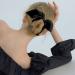 Jaciya Black Silk Bow Scrunchies - Bunny Ear Hair Ties for Women | Stylish Hair Accessories - Buy Online on GoSupps.com