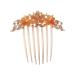 SG Store Flower Hair Comb Rhinestone Wedding Bridal Headpiece Decorative Hair Accessories for Women and Girls Hairstyles Bride Champagne