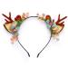 Unicra Christmas Headband Flower Antlers Headband Elk Deer Animal Horns Hair Piece Headwear Halloween Hair Accessories for Women and Girls 23