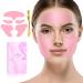 Reusable Silicone Wrinkle Patches Kit Face & Forehead Wrinkle Patches with Massage Stick Tape for Wrinkles Under Eyes Face Forehead Facial Patches for Overnight