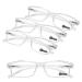 Teraise reading glasses men anti blue reading glasses Light fashion comfortable reading glasses women/reading aid robust computer reading glasses with blue light filter including feather hinge 4.0x transparent