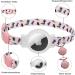 Mouyou Airtag Cat Collar - Adjustable Soft Nylon with Bell & Silicone Holder | Cute Animal Pattern | International Shipping - Buy Online on GoSupps.com