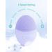 EZBASICS Sonic Facial Cleansing Brush Made with Ultra Hygienic Soft Silicone Waterproof Sonic Vibrating Face Brush for Deep Cleansing Gentle Exfoliating and Massaging Inductive Charging Violet - Buy Online on GoSupps.com