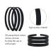 20 Pieces Monochrome Black Fabric Covered Elastic Hair Bands for Women - DIY Tiara & Crown Accessories - Buy Online on GoSupps.com