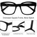 OCCI CHIARI Fashion Oversized Reading Glasses for Women - Stylish & Comfortable Readers (1.0 to 6.0) - International Shipping Available - Buy Online on GoSupps.com