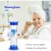Children's Toothbrush Sand Timer - 2 Min Shower & Cooking Hourglass with Suction Cup | Mini Glass Timer for Kids (Blue) - Buy Online on GoSupps.com