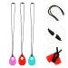 Healifty Silicone Chew Necklace Pendant for Kids - Sensory Chew Jewelry for Girls and Boys - Molar Teething Aid - Oval Oral Sensory Toy (Red/Purple/Green) - Buy Online on GoSupps.com