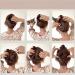 2 Pcs Plastic Double Hair Combs Adjustable Elastic Hair Comb Easy Hair Bun Comb Stretchy Double Comb Hair Clip for Curly Thick Wavy Hair - Buy Online on GoSupps.com
