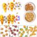 12 Boxes DIY Manicure Wood Pulp Flakes Simulation Leaf Autumn Nail Art Sequins Holographic Maple Leaves Nail Paillettes - Buy Online on GoSupps.com