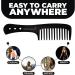 Trende Essentials Wide Tooth Comb - Heat Resistant Detangler for Curly Hair - Black - Buy Online on GoSupps.com