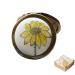 ROSEWARD High End Sunflower Compact Mirror for Purses Hand Painted 1 X /2 X Magnifying Copper Round Hand Mirror Unique Gifts for Women Handheld Travel Makeup Mirror