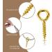 Grevosea 300 Pieces Stainless Steel Screw Eye Pins for Jewellery Making - Mini Gold Threaded Eyelets in 3 Sizes - Buy Online on GoSupps.com